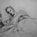 Hamid sleeping Pencil on paper 21 x 27 cm