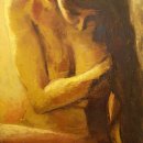 'Je me leve ver toi' Oil on canvas 61 x 50 cm 2006