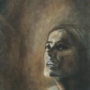 'Je suis baltutiante; I am voluble' Oil on canvas 50 x 73 cm 2007