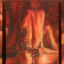 'Retable' Oil on canvas 73 x 60 on three canvases 2008